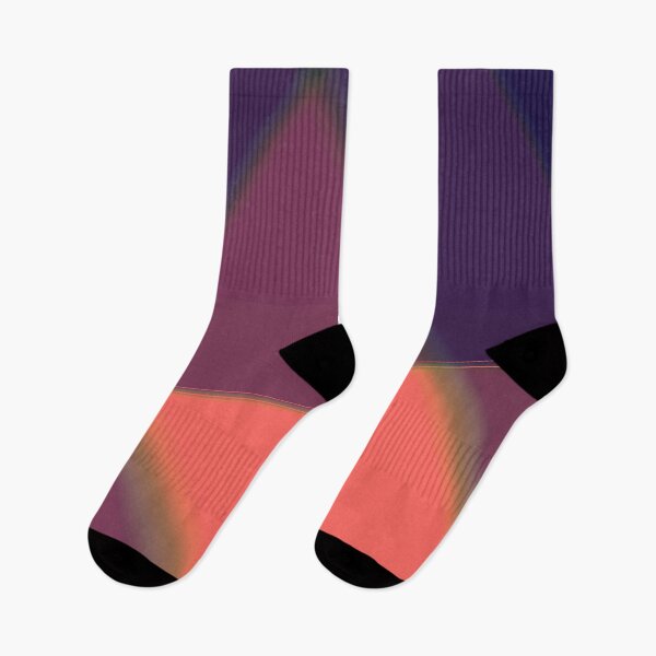 Item preview, Dark Purple Geometric Neon Coral Prism  designed and sold by Michelebuttons.