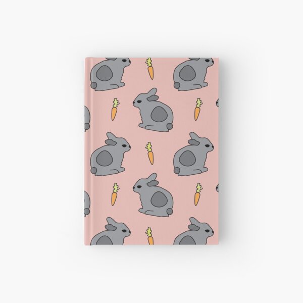 bunnies with carrots Hardcover Journal