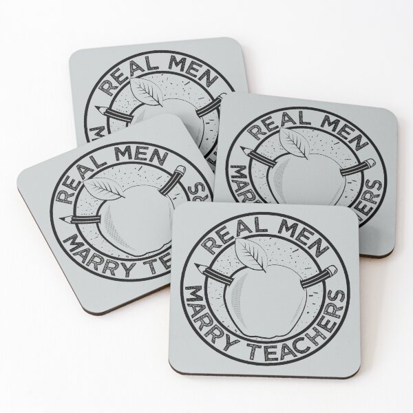 Item preview, Real Men Marry Teachers Funny Teacher Husband designed and sold by inkedtee.