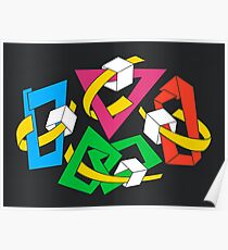 MAGIC BOXES - BRUSH AND GOUACHE Poster