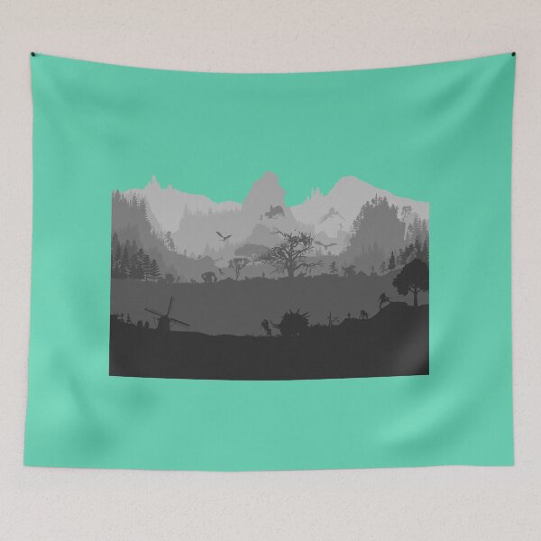 Item preview, WITCHERSCAPE (7 Layers, Aqua Sky) designed and sold by Arbitrarily Awesome.