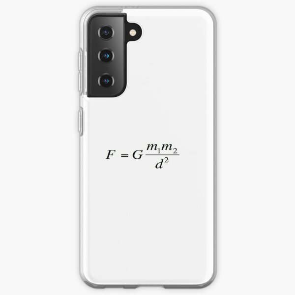 Newton's universal #law of #gravitation. #Gravity. What does it mean? #Calculates the force of gravity between two objects Samsung Galaxy Soft Case