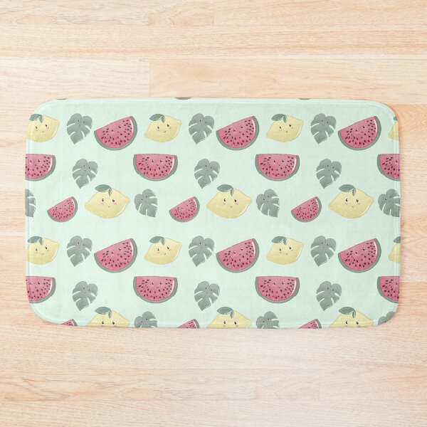 Item preview, lemon, leaves and watermelon pattern designed and sold by AliciaBarten.