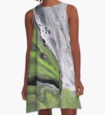 Green Meanie A-Line Dress