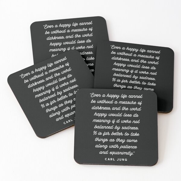Item preview, Carl Jung 'Happiness and Sadness' Quote designed and sold by knightsydesign.