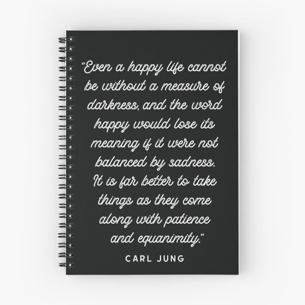 Item preview, Carl Jung 'Happiness and Sadness' Quote designed and sold by knightsydesign.