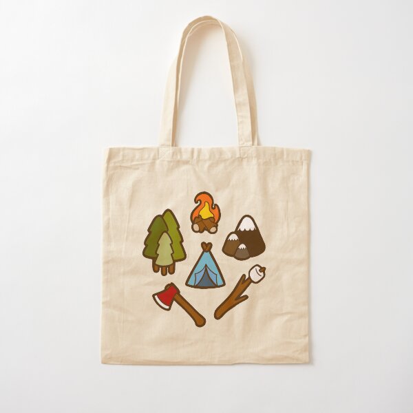Camping is cool Cotton Tote Bag