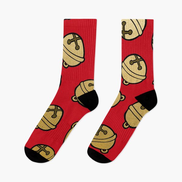 Item preview, Jingle Bells Christmas Pattern in Gold and Red designed and sold by evannave.