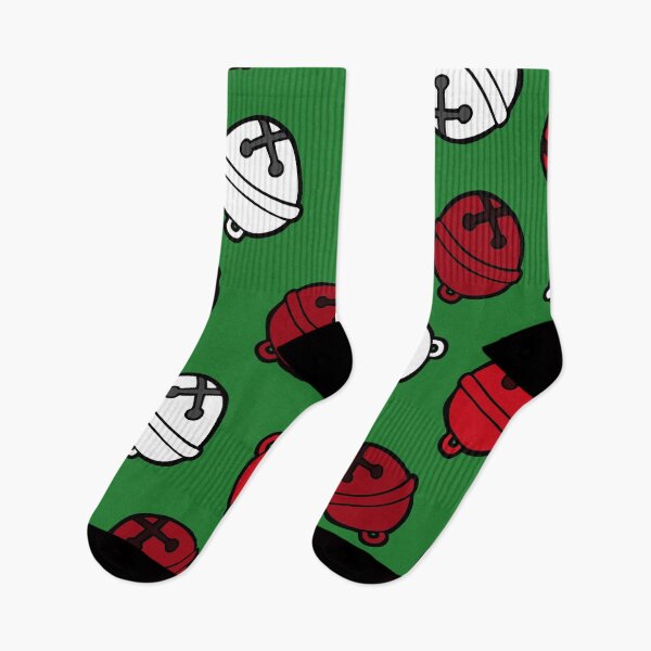 Item preview, Jingle Bells Christmas Pattern in Red, White and Green designed and sold by evannave.