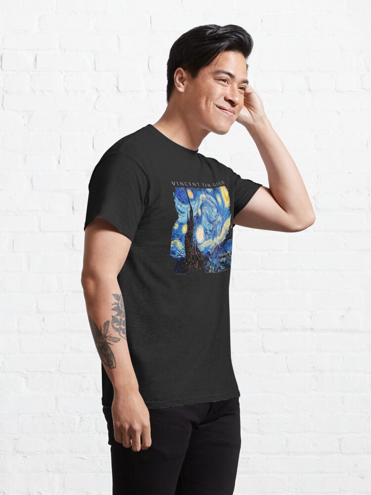 Alternate view of Van Gogh Starry Night Classic T-Shirt