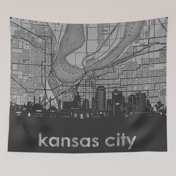 Item preview, kansas city skyline designed and sold by BekimART.