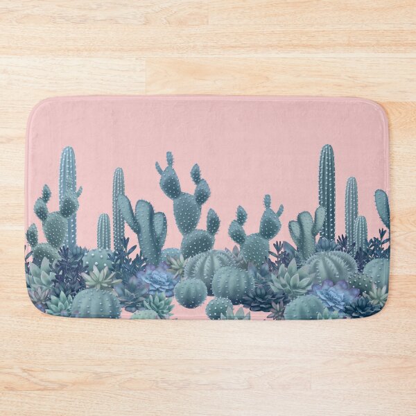 Item preview, Serenity Cacti on Rose Quartz Background designed and sold by Iker Paz Studio.