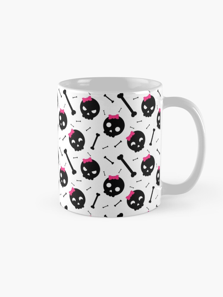 Alternate view of Girly skulls, skulls skulls... and bones Mug