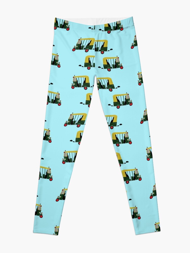 Auto rickshaw wallpaper Leggings for Sale by funkyworm