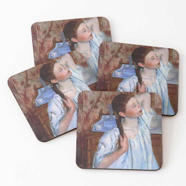 Item preview, Study of a girl arranging her hair painting - mary cassatt  designed and sold by Vintage Designs +.