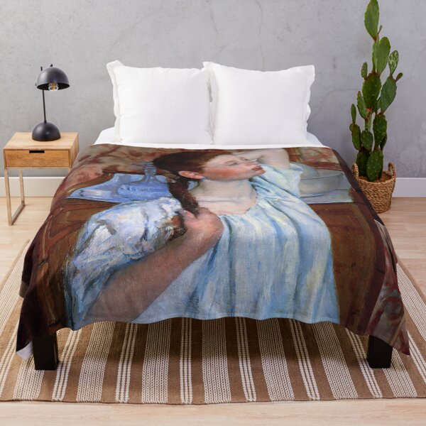 Item preview, Study of a girl arranging her hair painting - mary cassatt designed and sold by Vintage Designs +.