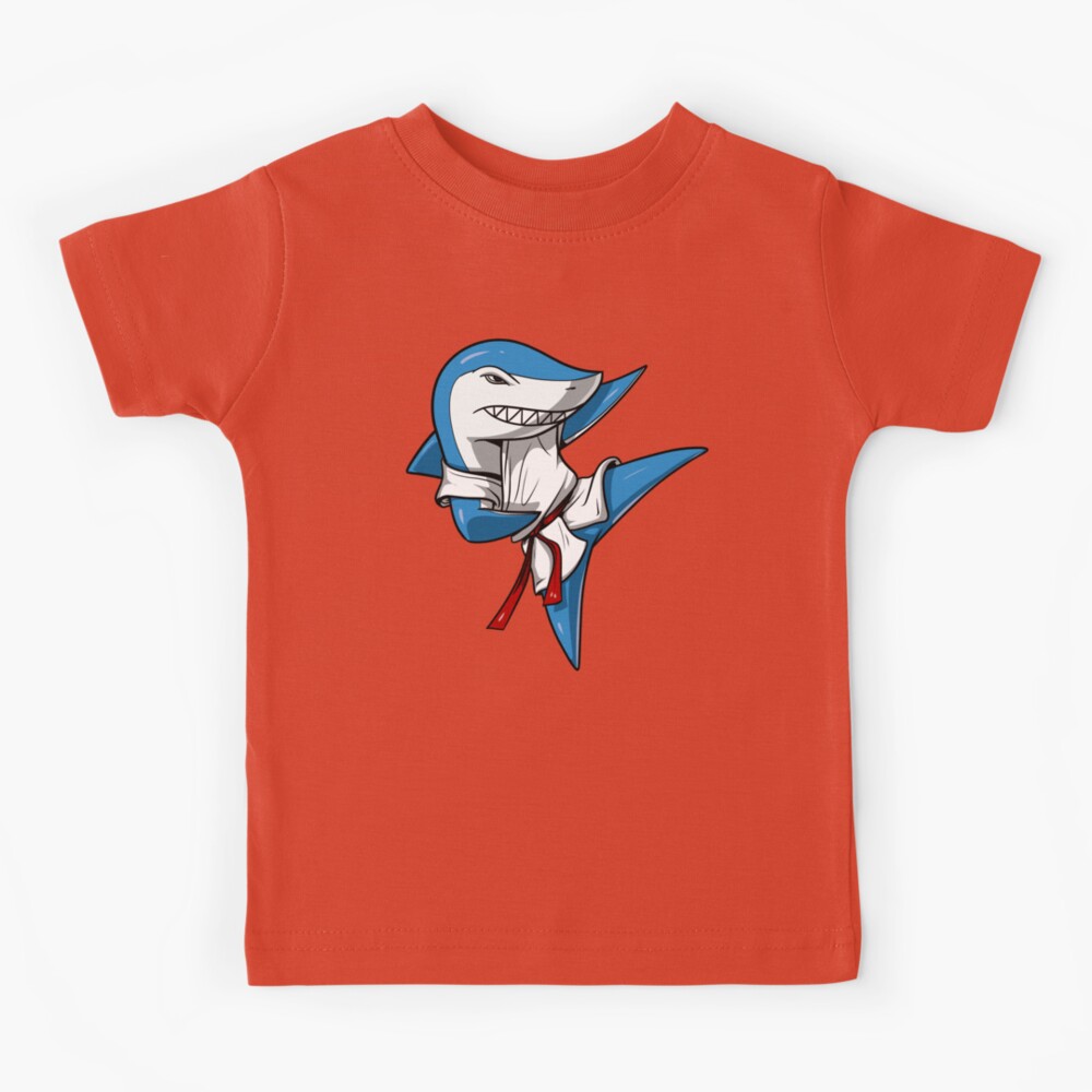  Shark Ninja Karate Ocean Samurai Martial Arts Men Boys Kids  T-Shirt: Clothing, Shoes & Jewelry