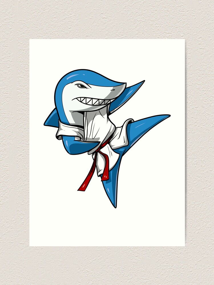 Ninja Shark Art Print