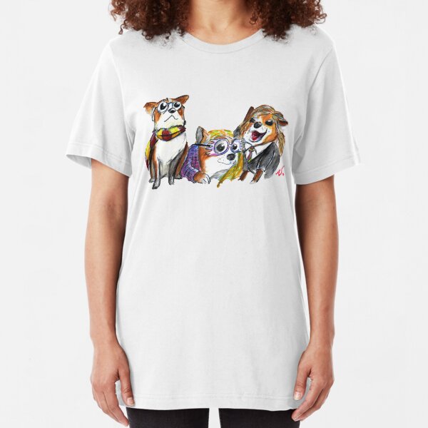 Corgi Potter Slim Fit T-Shirt
