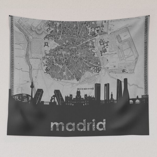 Item preview, madrid skyline designed and sold by BekimART.