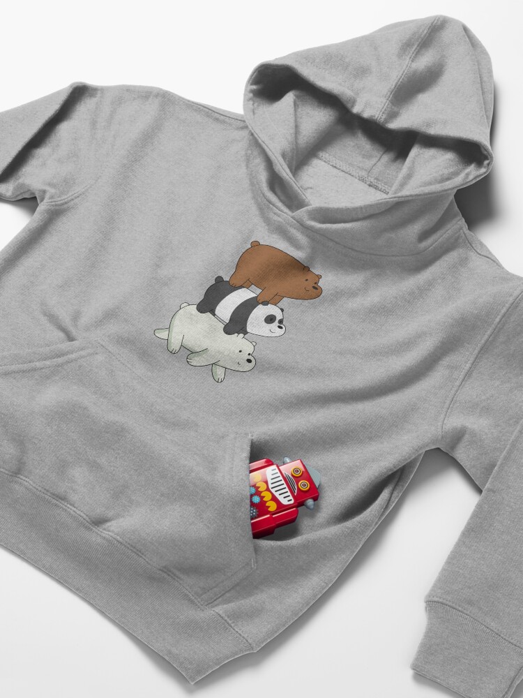 Alternate view of We Bare Bears Kids Pullover Hoodie