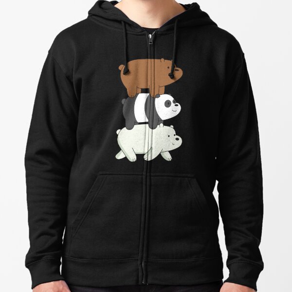 We Bare Bears Veste zippée à capuche