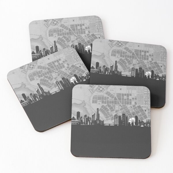 Item preview, melbourne skyline designed and sold by BekimART.