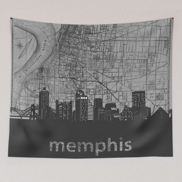 Item preview, memphis skyline designed and sold by BekimART.
