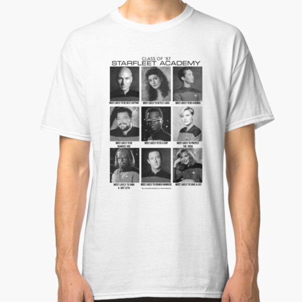 Star Trek Next Generation Class Of '87 Starfleet Academy Classic T-Shirt