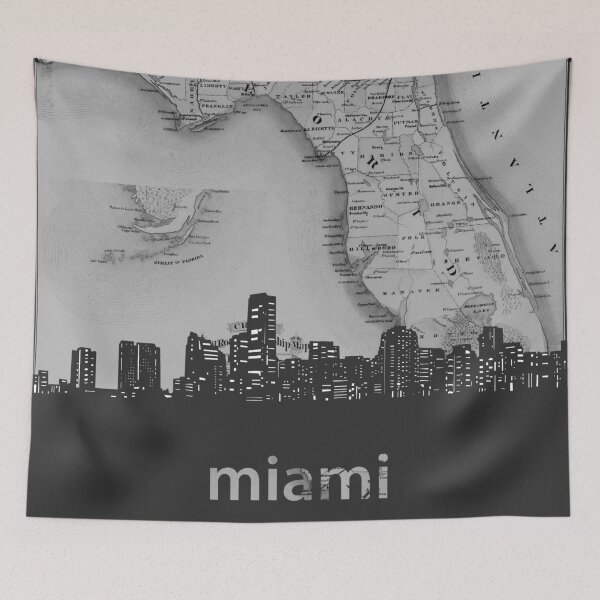 Item preview, miami skyline designed and sold by BekimART.