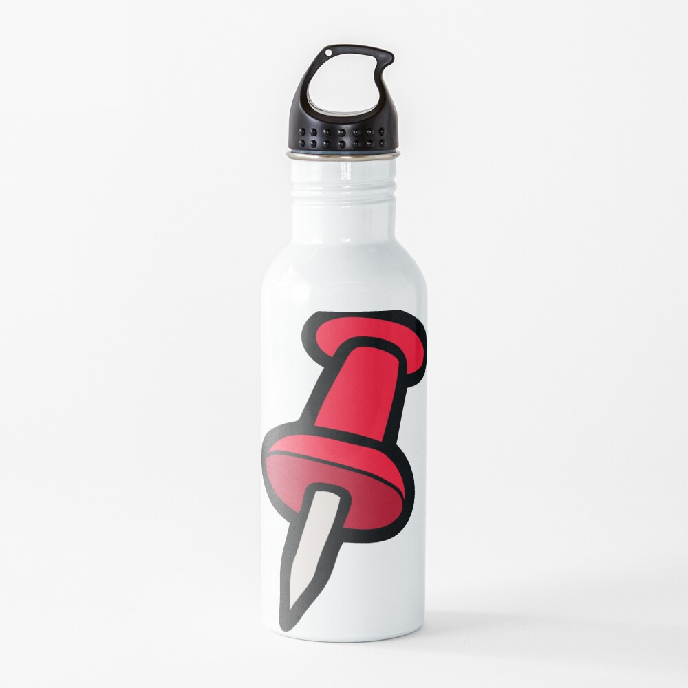 Map Tack Pattern Water Bottle