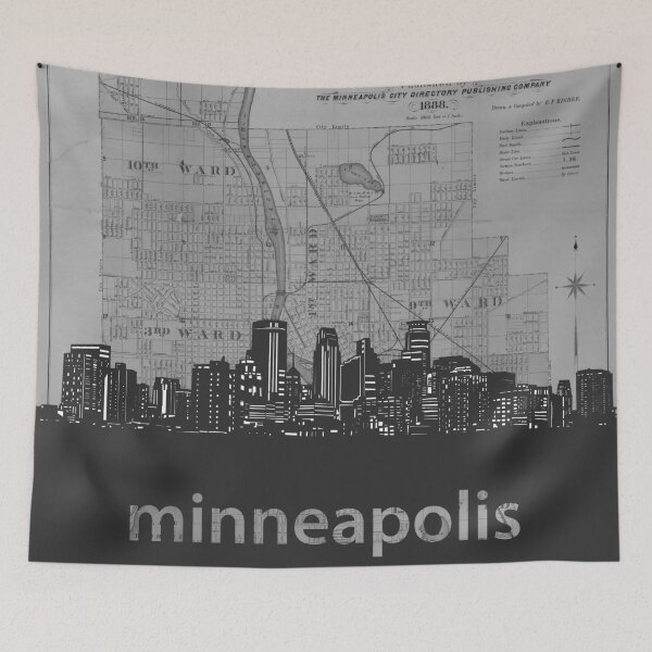 Item preview, minneapolis skyline designed and sold by BekimART.