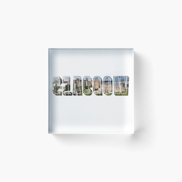 Item preview, Glasgow word made from landscape  designed and sold by qlobba.