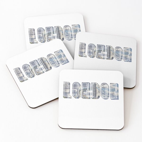 Item preview, London word made from landscape - tower bridge designed and sold by qlobba.