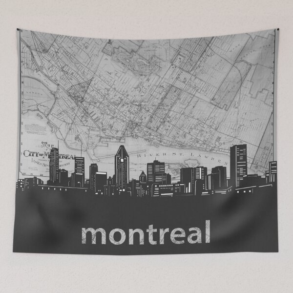 Item preview, montreal skyline designed and sold by BekimART.