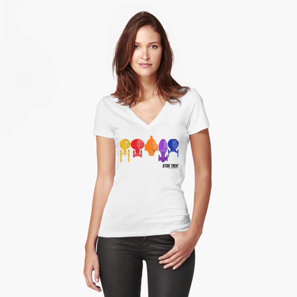 Item preview, Fitted V-Neck T-Shirt designed and sold by FifthSun.
