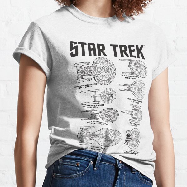 Star Trek Ships Of the Past Schematics Classic T-Shirt