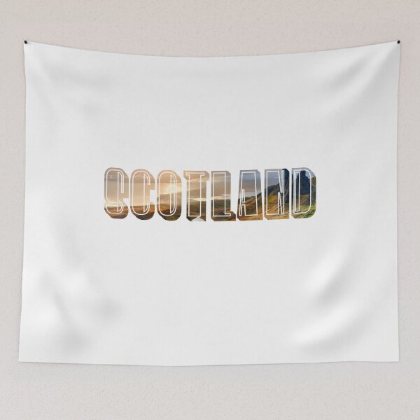 Item preview, Scotland word made from landscape  designed and sold by qlobba.