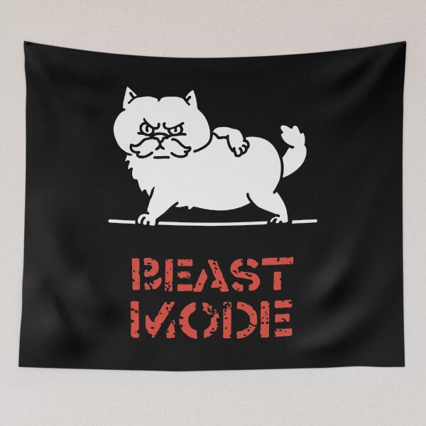 Item preview,  Beast Mode Cat designed and sold by Huebucket.