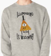 Bill Cipher Dorito Illuminacho schaut zu - Schwarz Sweatshirt