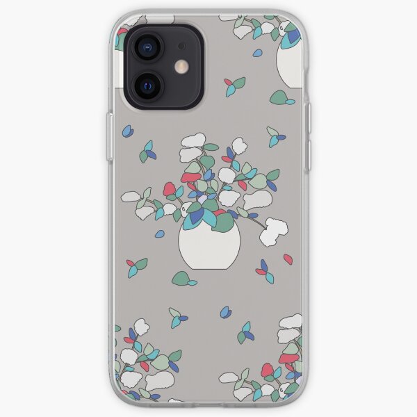 fresh flowers in vase iPhone Soft Case