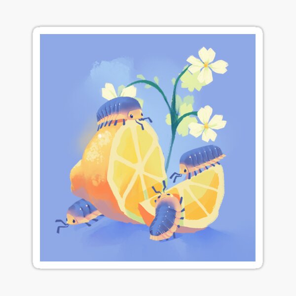 Lemon Frost Isopod Sticker