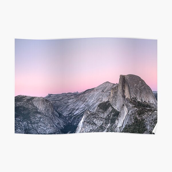 Half Dome at Sunset Poster