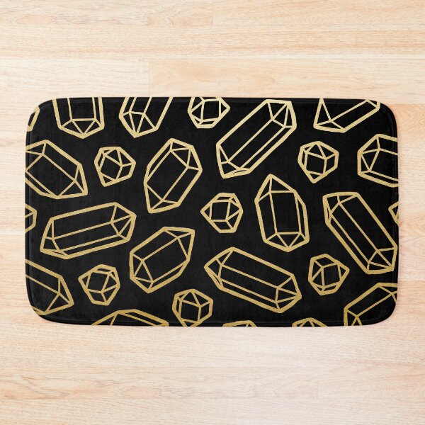 Item preview, Gold and Black Gemstone Pattern designed and sold by evannave.