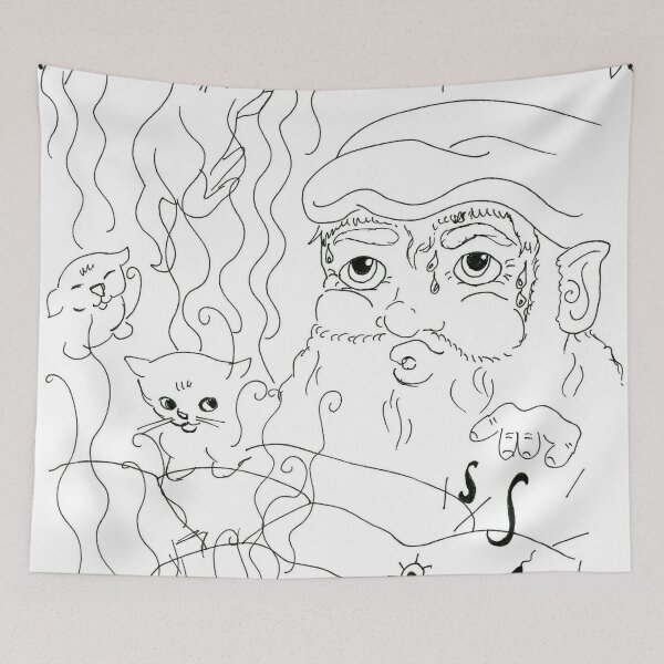Item preview, Birth of the Cat - Line Drawing  designed and sold by Niina  Niskanen.