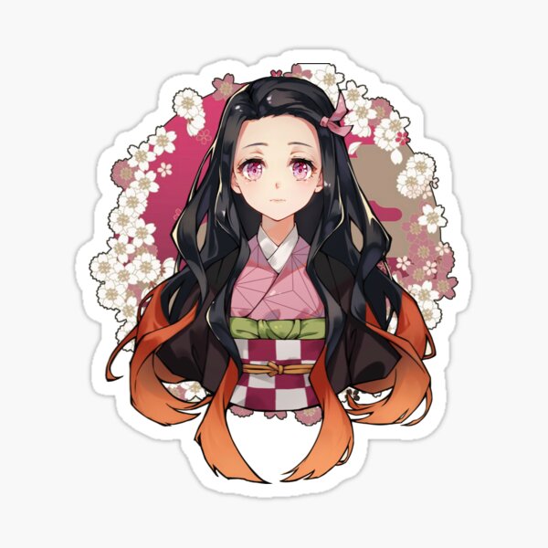 Nezuko Kamado Kawaii Stickers Redbubble