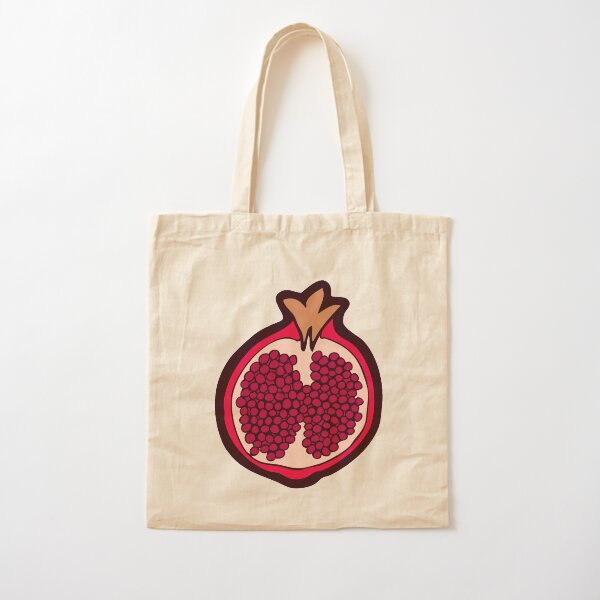 Pomegranate Pattern Cotton Tote Bag