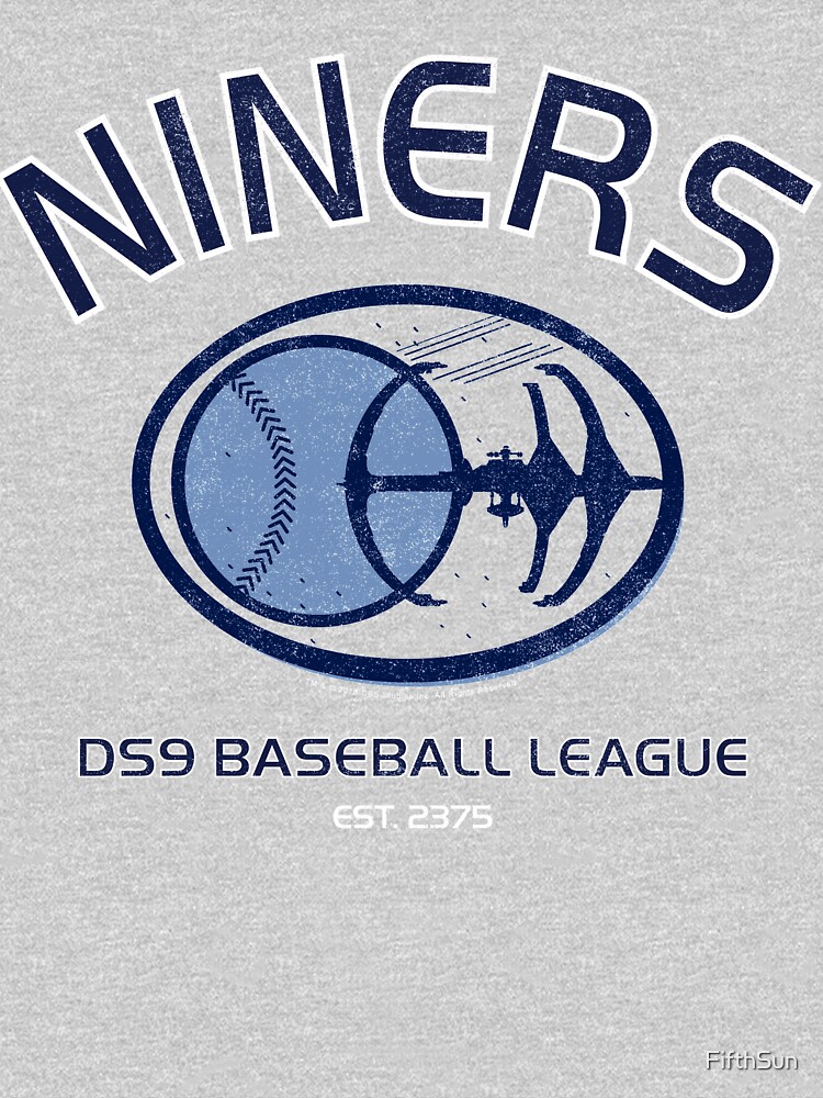 Men's Star Trek: Deep Space Nine Niners DS9 Baseball League T-Shirt - Red  Heather - Medium