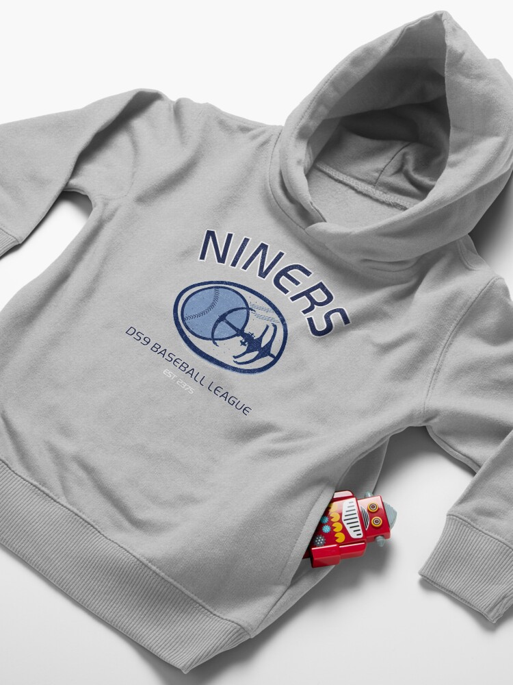 Alternate view of Star Trek Deep Space Nine Niners DS9 Baseball League Toddler Pullover Hoodie