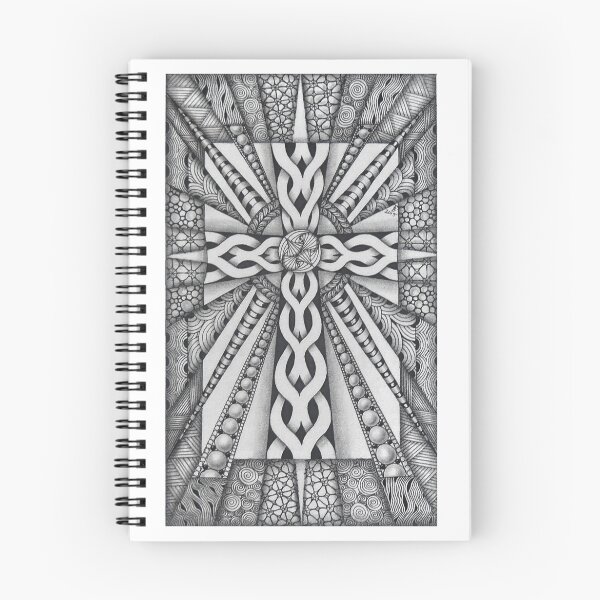 Item preview, Hand Drawn Tangled Cross designed and sold by Tabby's Tangled Art.